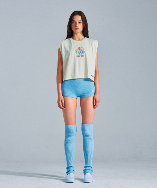MENASOO（ミナス）の「MNS x American apparel No Run Sleeveless (over-fit)_Cream（Tシャツ/カットソー・レディース・Cream・SMALL/MEDIUM）」の2枚目の写真