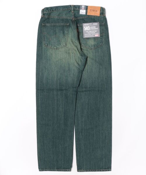 EDWIN（エドウィン）の「503 ルーズストレートデニムパンツ TRUE STANDARD LOOSE STRAIGHT 綿100％（デニムパンツ・メンズ・ブルー系その他/ブルー/ダークインディゴブルー/インディゴブルー・29/30/31/32/33/34/36）」の5枚目の写真