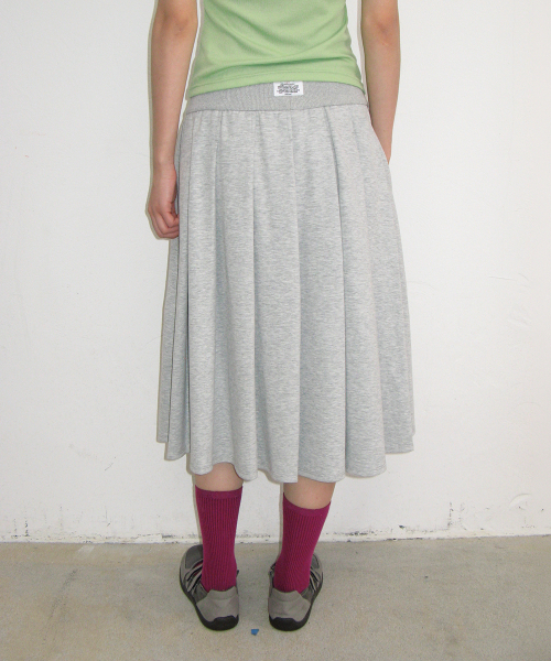 RONRON(ロンロン)の「PLEATS SWEAT LONG SKIRT GREY(スカート・レディース・その他・FREE)」の1枚目の写真