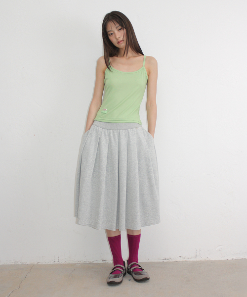 RONRON(ロンロン)の「PLEATS SWEAT LONG SKIRT GREY(スカート・レディース・その他・FREE)」の2枚目の写真
