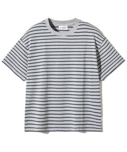 F.ILLUMINATE(フィルミネイト)の「セミクロップトーンオントーンストライプTシャツ-3カラー(Tシャツ/カットソー・レディース・グレー/ダークグレー/Olive・MEDIUM/LARGE/SMALL)」の14枚目の写真