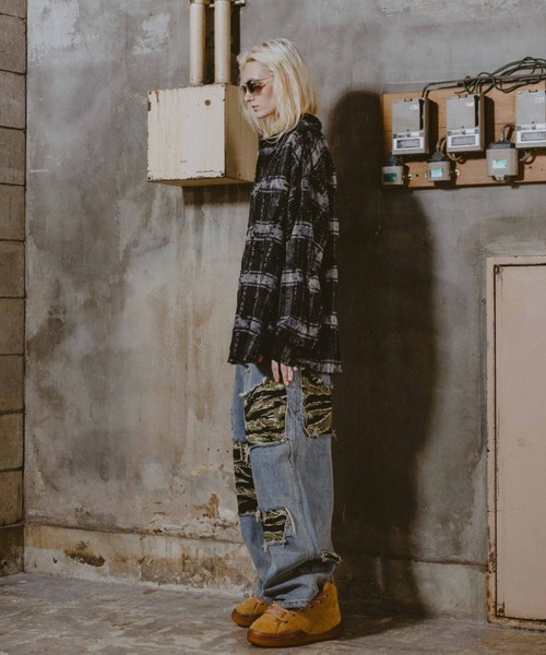 FR(13)NDS（フレンズ）の「FR(13)NDS/フレンズ/RHINES STONE DAMEGE SHIRTS（シャツ/ブラウス・メンズ・ブラック/ブルー・M/L）」の10枚目の写真