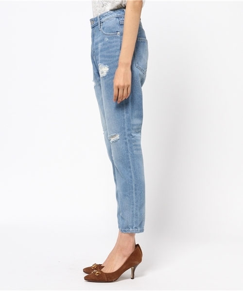 archives（アルシーヴ）の「ダメージテーパードパンツ（デニムパンツ・レディース・ロイヤルブルー/ブルー・SMALL/MEDIUM）」の4枚目の写真