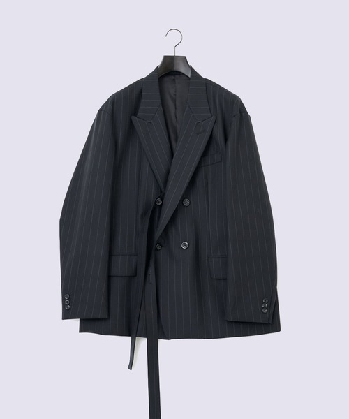 UJOH(ウジョー)の「【UJOH HOMME】4BW Peaked Lapel JKT(テーラードジャケット・メンズ・ブラック/タン・5/4)」の2枚目の写真