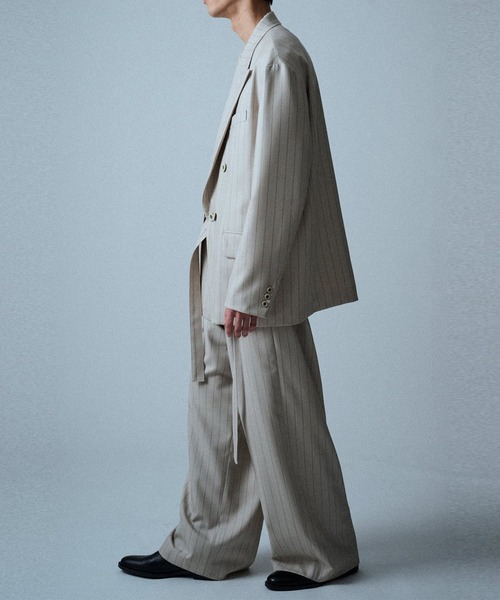 UJOH(ウジョー)の「【UJOH HOMME】4BW Peaked Lapel JKT(テーラードジャケット・メンズ・ブラック/タン・5/4)」の5枚目の写真