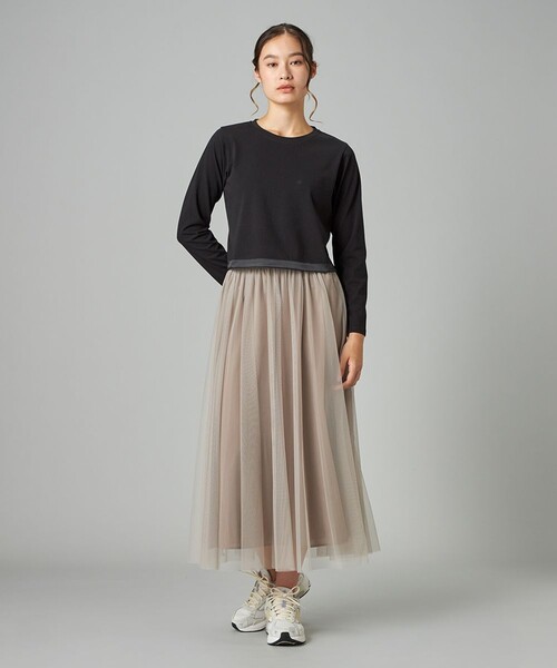 Chacott（チャコット）の「HandsomeCotton クロップドTシャツ（その他トップス・レディース・ホワイト/ピンク系その他・M/L）」の5枚目の写真
