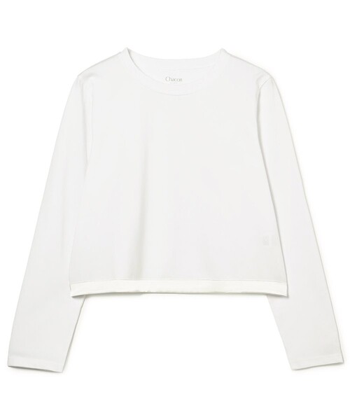 Chacott（チャコット）の「HandsomeCotton クロップドTシャツ（その他トップス・レディース・ホワイト/ピンク系その他・M/L）」の17枚目の写真