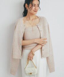 【10/15(木)0:00～予約開始】スパンコールモヘヤカーディガン