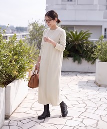 STYLE DELI（スタイルデリ）の「もっちりスルスル落ち感Iラインワンピース（ワンピース）」