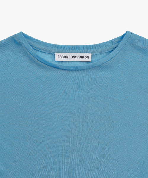 38COMEONCOMMON(38カモンコモン)の「Sheer Touch ロングスリーブ(アクアブルー)(Tシャツ/カットソー・レディース・その他・FREE)」の2枚目の写真
