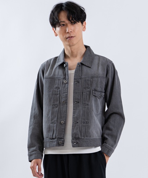 SHISKY（シスキー）の「デニムジージャン（デニムジャケット・メンズ・ブルー/ブラック系/ブラック/サックスブルー・LARGE/MEDIUM/SMALL/X-LARGE）」の3枚目の写真