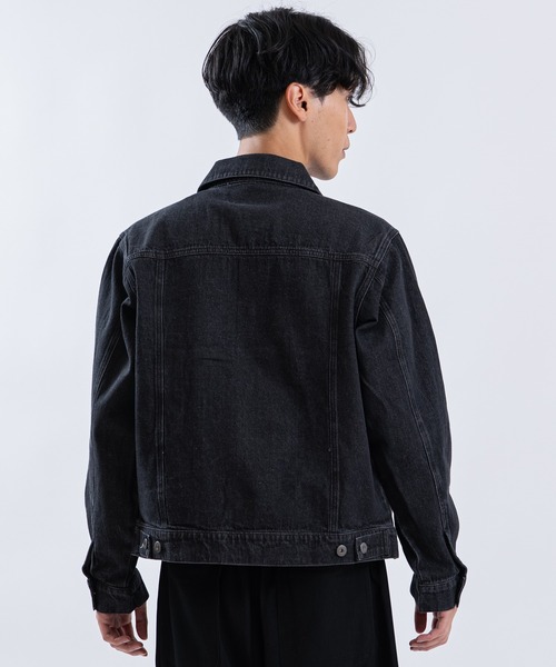 SHISKY（シスキー）の「デニムジージャン（デニムジャケット・メンズ・ブルー/ブラック系/ブラック/サックスブルー・LARGE/MEDIUM/SMALL/X-LARGE）」の16枚目の写真