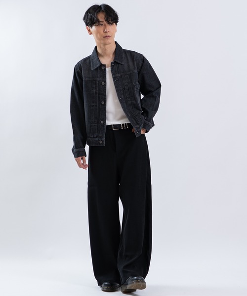 SHISKY（シスキー）の「デニムジージャン（デニムジャケット・メンズ・ブルー/ブラック系/ブラック/サックスブルー・LARGE/MEDIUM/SMALL/X-LARGE）」の17枚目の写真
