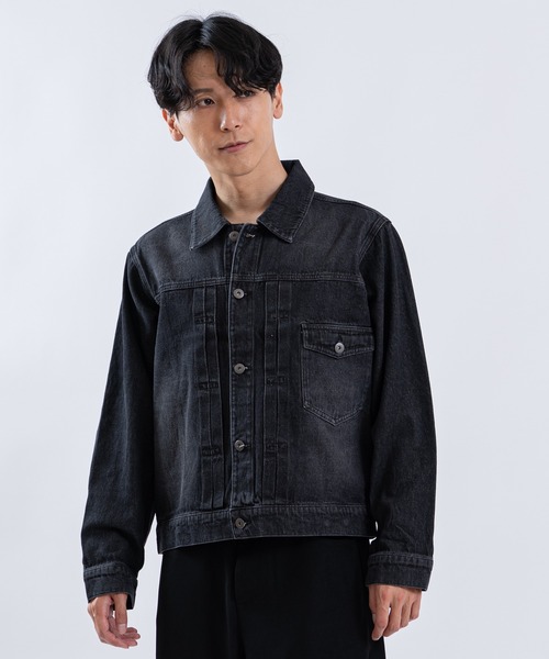 SHISKY（シスキー）の「デニムジージャン（デニムジャケット・メンズ・ブルー/ブラック系/ブラック/サックスブルー・LARGE/MEDIUM/SMALL/X-LARGE）」の18枚目の写真