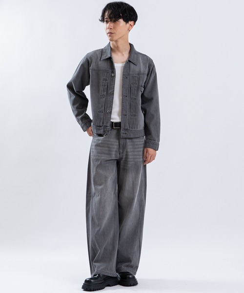 SHISKY（シスキー）の「デニムジージャン（デニムジャケット・メンズ・ブルー/ブラック系/ブラック/サックスブルー・LARGE/MEDIUM/SMALL/X-LARGE）」の21枚目の写真