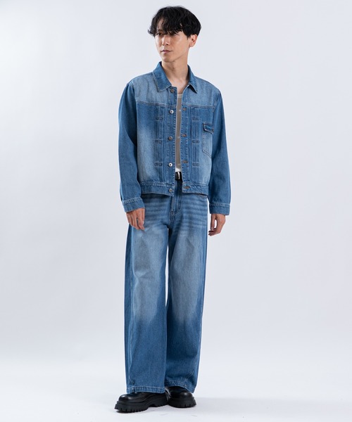 SHISKY（シスキー）の「デニムジージャン（デニムジャケット・メンズ・ブルー/ブラック系/ブラック/サックスブルー・LARGE/MEDIUM/SMALL/X-LARGE）」の11枚目の写真