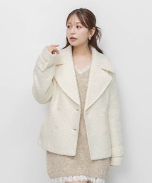 RANDA（ランダ）の「ループボアビッグカラーコート（その他アウター）」