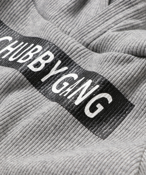 CHUBBYGANG（チャビーギャング）の「フードデザインテレコロングTシャツ（パーカー・キッズ・ライトグレー/ブラック・110/130/160/140/100/120/150）」の5枚目の写真
