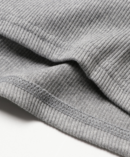 CHUBBYGANG（チャビーギャング）の「フードデザインテレコロングTシャツ（パーカー・キッズ・ライトグレー/ブラック・110/130/160/140/100/120/150）」の7枚目の写真