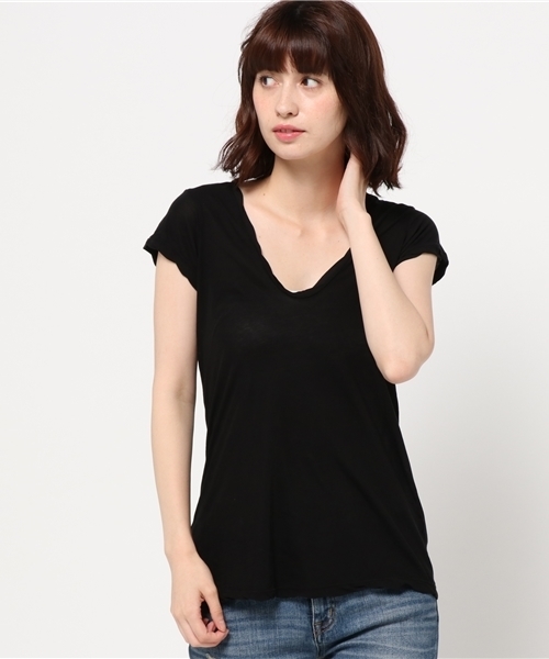 JAMES PERSE（ジェームスパース）の「JAMES PERSE カットソー（Tシャツ/カットソー・レディース・ホワイト/ライトグレー/グレー/ブラック/ライトピンク・0/1）」の16枚目の写真