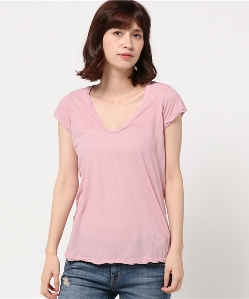 JAMES PERSE（ジェームスパース）の「JAMES PERSE カットソー（Tシャツ/カットソー・レディース・ホワイト/ライトグレー/グレー/ブラック/ライトピンク・0/1）」の5枚目の写真