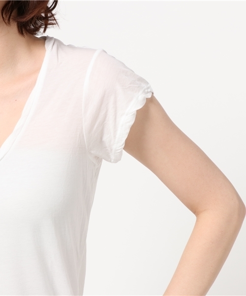 JAMES PERSE（ジェームスパース）の「JAMES PERSE カットソー（Tシャツ/カットソー・レディース・ホワイト/ライトグレー/グレー/ブラック/ライトピンク・0/1）」の7枚目の写真