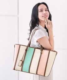 チャーム付き大容量トートバッグ