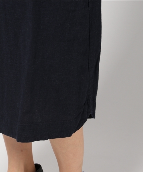 LBC（エルビーシー）の「レーヨン麻3WAYワンピース（シャツワンピース・レディース・ネイビー/ベージュ・LARGE/MEDIUM）」の9枚目の写真