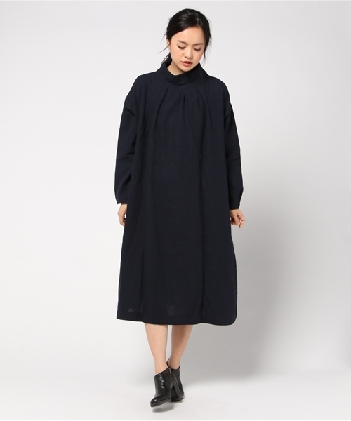 LBC（エルビーシー）の「レーヨン麻3WAYワンピース（シャツワンピース・レディース・ネイビー/ベージュ・LARGE/MEDIUM）」の12枚目の写真