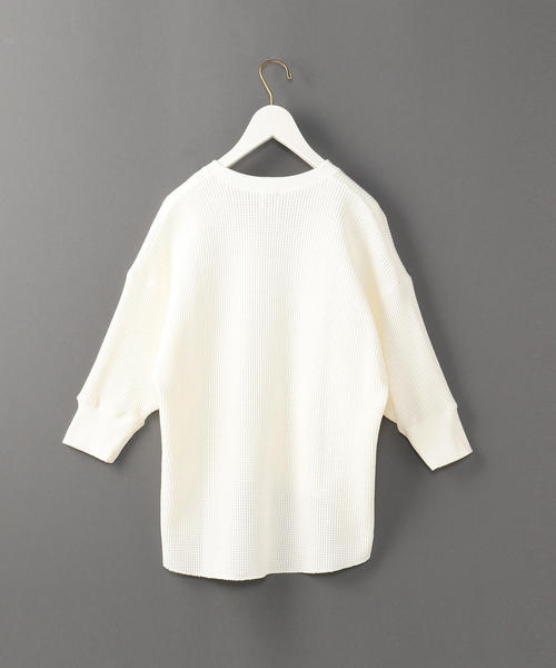 6（ロク）の「＜6(ROKU)＞THERMAL V NECK 6SLEEVE 2/ｻｰﾏﾙ（Tシャツ/カットソー・レディース・ホワイト/ブラック/ピンク/ネイビー・FREE）」の12枚目の写真