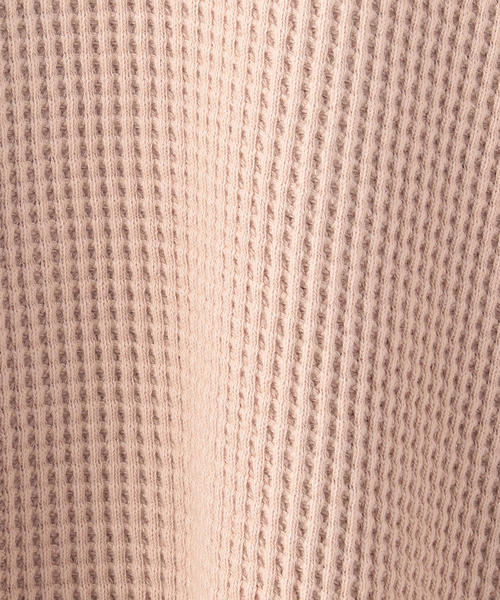 6（ロク）の「＜6(ROKU)＞THERMAL V NECK 6SLEEVE 2/ｻｰﾏﾙ（Tシャツ/カットソー・レディース・ホワイト/ブラック/ピンク/ネイビー・FREE）」の8枚目の写真