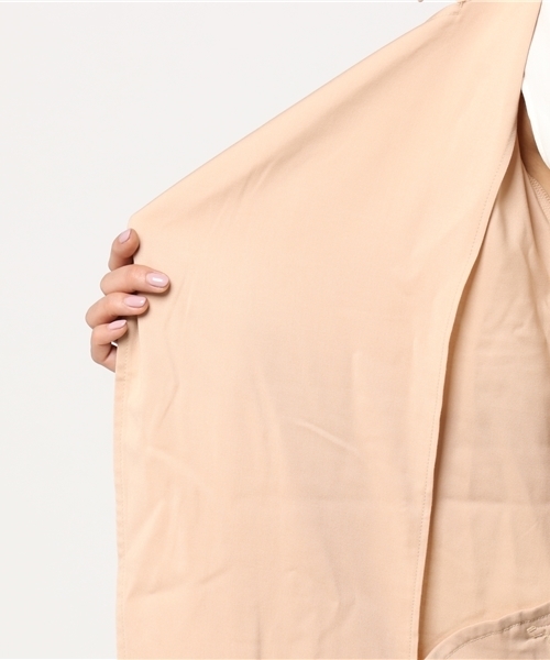 Honeys（ハニーズ）の「テロンチコート（トレンチコート・レディース・ネイビー/ベージュ/ライトベージュ/アイボリー/カーキ/ピンク・M/L）」の14枚目の写真