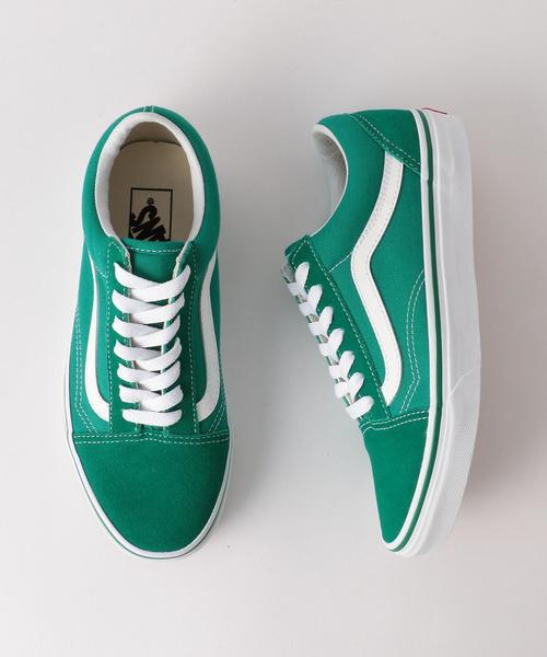 VANS（バンズ）の「VANS OLD SKOOL〈バンズ〉（スニーカー・レディース・イエロー/ケリー・6/4h/5）」の2枚目の写真