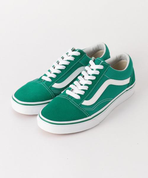 VANS（バンズ）の「VANS OLD SKOOL〈バンズ〉（スニーカー・レディース・イエロー/ケリー・6/4h/5）」の3枚目の写真