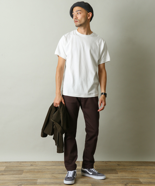 URBAN RESEARCH DOORS（アーバンリサーチドアーズ）の「テネシーコットン 半袖Tシャツ（Tシャツ/カットソー・メンズ・ブラック系その他/ベージュ/ホワイト/ボルドー・40/38）」の6枚目の写真