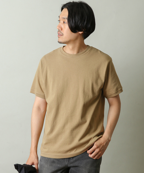 URBAN RESEARCH DOORS（アーバンリサーチドアーズ）の「テネシーコットン 半袖Tシャツ（Tシャツ/カットソー・メンズ・ブラック系その他/ベージュ/ホワイト/ボルドー・40/38）」の9枚目の写真