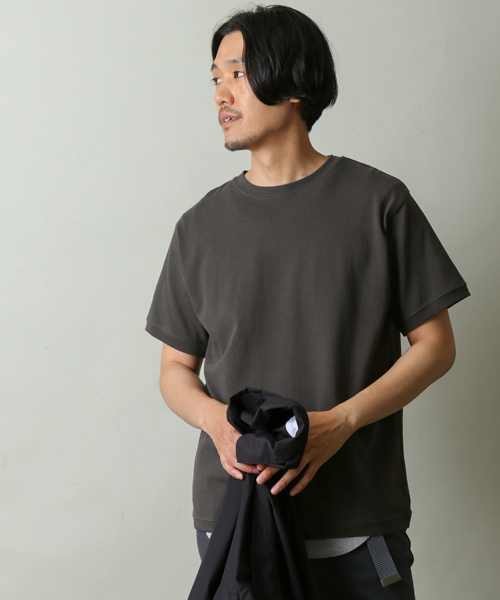 URBAN RESEARCH DOORS（アーバンリサーチドアーズ）の「テネシーコットン 半袖Tシャツ（Tシャツ/カットソー・メンズ・ブラック系その他/ベージュ/ホワイト/ボルドー・40/38）」の15枚目の写真