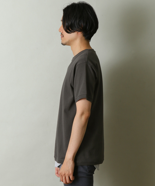 URBAN RESEARCH DOORS（アーバンリサーチドアーズ）の「テネシーコットン 半袖Tシャツ（Tシャツ/カットソー・メンズ・ブラック系その他/ベージュ/ホワイト/ボルドー・40/38）」の17枚目の写真