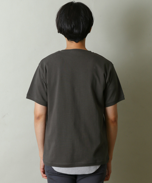 URBAN RESEARCH DOORS（アーバンリサーチドアーズ）の「テネシーコットン 半袖Tシャツ（Tシャツ/カットソー・メンズ・ブラック系その他/ベージュ/ホワイト/ボルドー・40/38）」の18枚目の写真