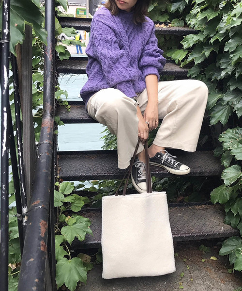 TODAYFUL(トゥデイフル)の「エコファーバッグ(トートバッグ・レディース・ブラック/ブラウン・FREE)」の15枚目の写真