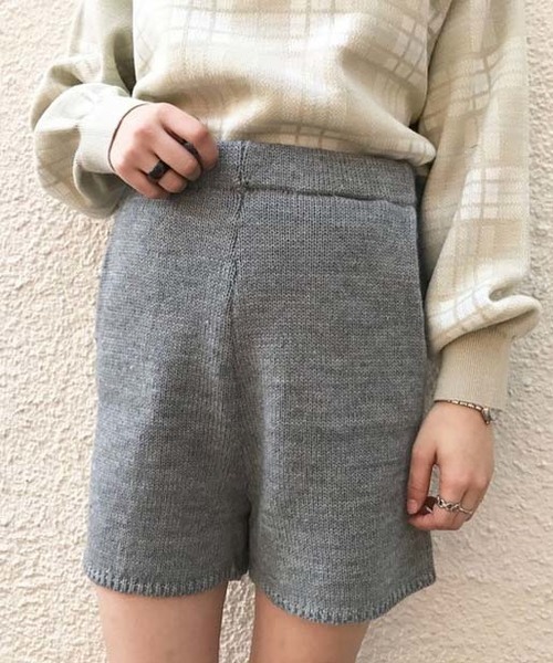 Kastane カスタネ の ニットショートパンツ その他パンツ Wear Kastane カスタネ の ニットショートパンツ その他パンツ Wear