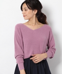 laboratory work | ラメアンゴラ混畔Vプルオーバー(ニット/セーター)