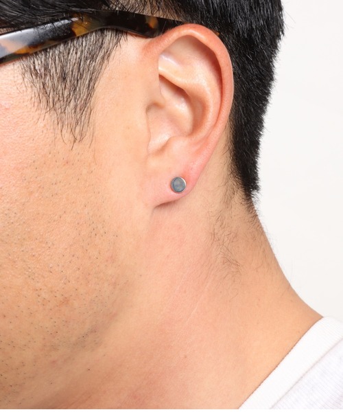 VIVIFY（ビビファイ）の「ピアス/サークル/プレート/シンプル（ピアス（片耳用）・メンズ・シルバー・FREE）」の8枚目の写真