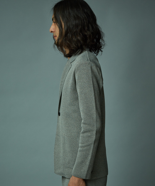 5351 POUR LES HOMMES（ゴーサンゴーイチプールオム）の「ニットライトジャケット（テーラードジャケット・メンズ・ブラック/グレー・44/46/48）」の10枚目の写真