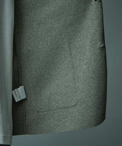 5351 POUR LES HOMMES（ゴーサンゴーイチプールオム）の「ニットライトジャケット（テーラードジャケット・メンズ・ブラック/グレー・44/46/48）」の6枚目の写真