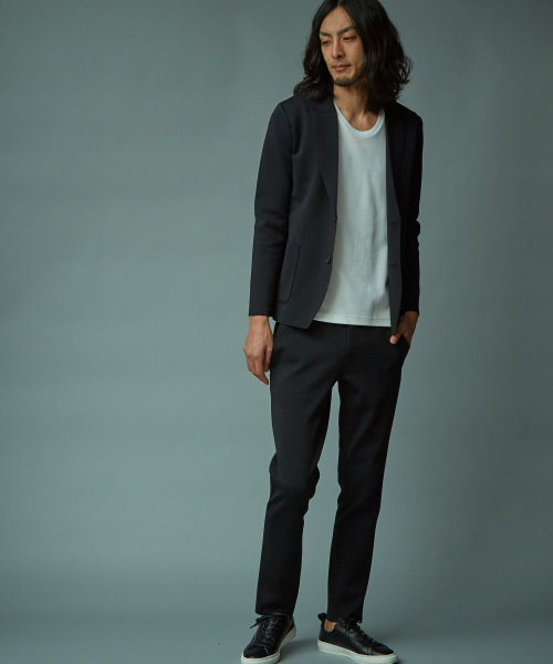 5351 POUR LES HOMMES（ゴーサンゴーイチプールオム）の「ニットライトジャケット（テーラードジャケット・メンズ・ブラック/グレー・44/46/48）」の3枚目の写真