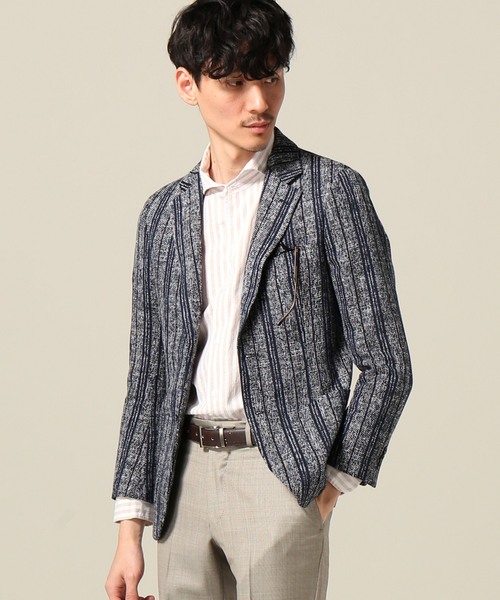 EDIFICE(エディフィス)の「BELESTO / べレスト ストライプジャケット(テーラードジャケット)」 - WEAR EDIFICE(エディフィス)の「BELESTO / べレスト ストライプジャケット(テーラードジャケット)」 - WEAR