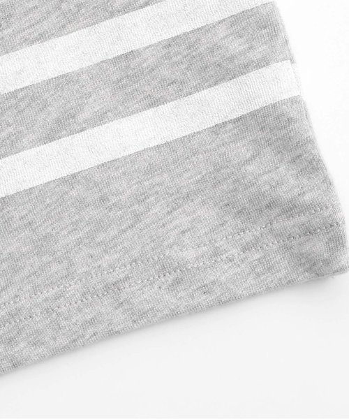 apres les cours(アプレレクール)の「ボーダーカメラTシャツ(Tシャツ/カットソー・キッズ・ターコイズブルー/グレー/オフホワイト・80/130/140/120/110/100/90)」の10枚目の写真