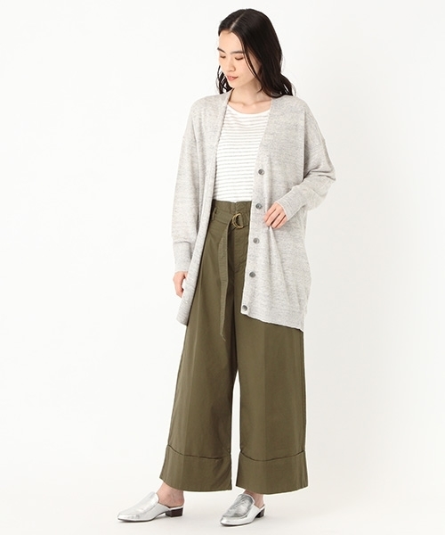 niko and...（ニコアンド）の「バルドマンコットンテンセルワイドパンツ（その他パンツ・レディース・ベージュ/ネイビー/ブラウン/カーキ・4/3）」の15枚目の写真