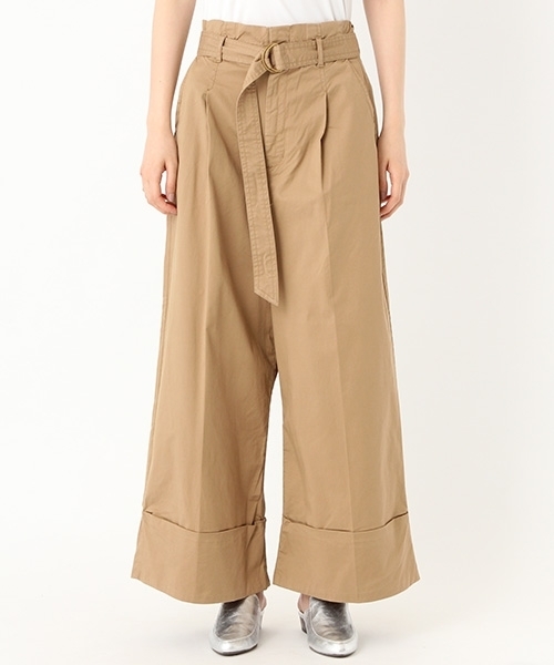 niko and...（ニコアンド）の「バルドマンコットンテンセルワイドパンツ（その他パンツ・レディース・ベージュ/ネイビー/ブラウン/カーキ・4/3）」の17枚目の写真